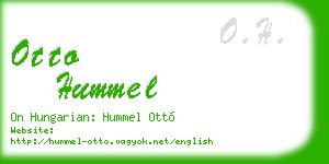 otto hummel business card