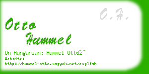 otto hummel business card